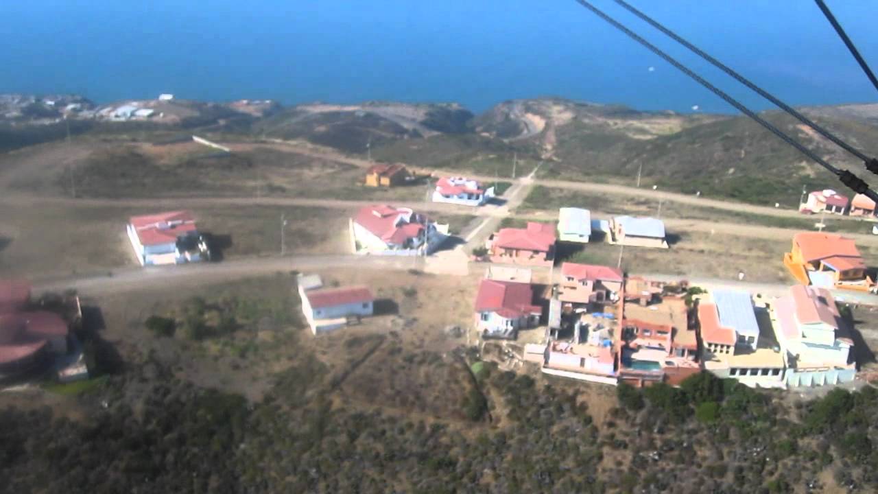 Flying over LaBufadora Peninsula, Mexico