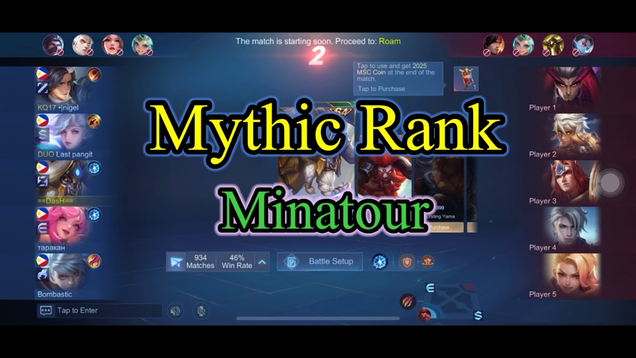 MLBB Mythic Rank - Minotaur