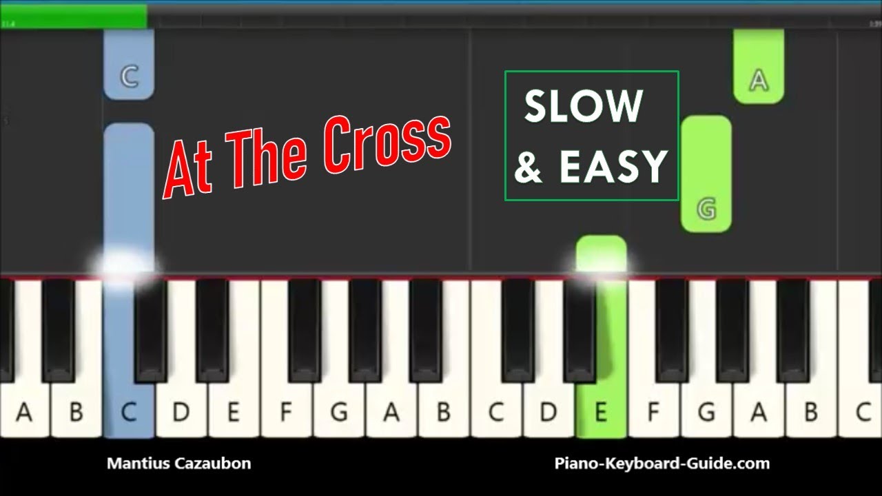 At The Cross Alas And Did My Savior Bleed Slow & Easy Piano Tutorial