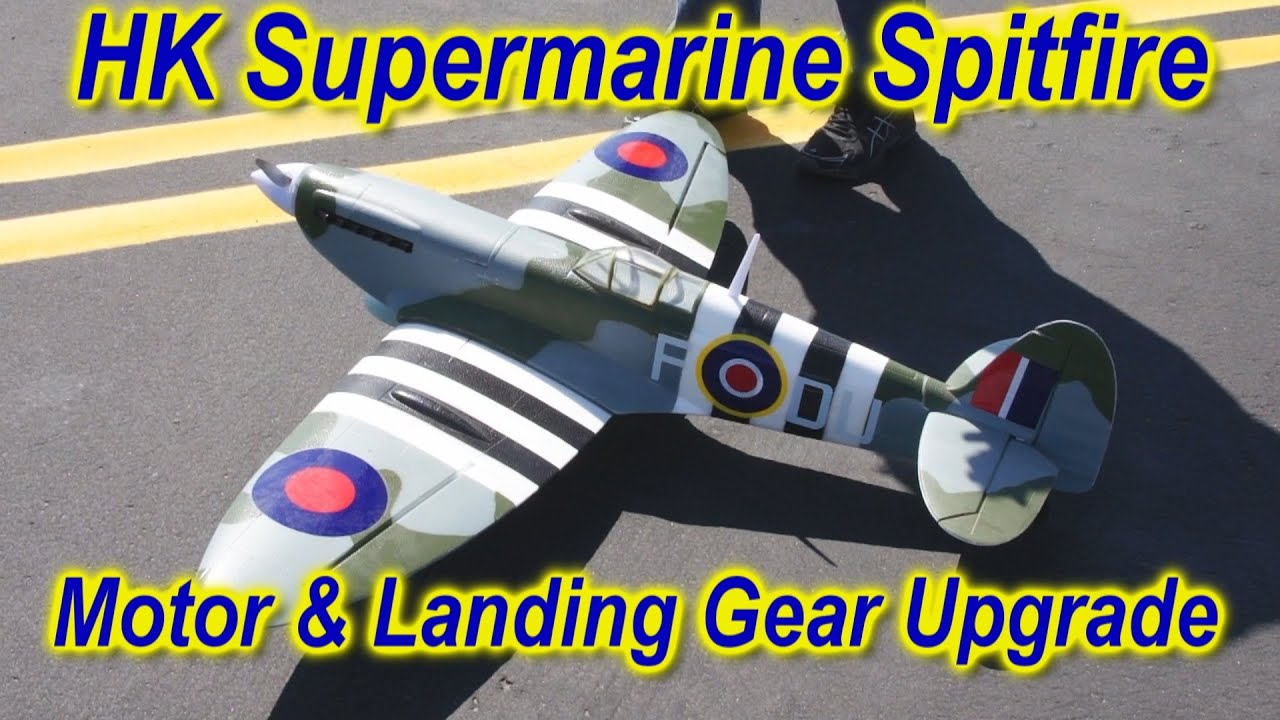 Hobby King Spitfire with Motor Upgrade.