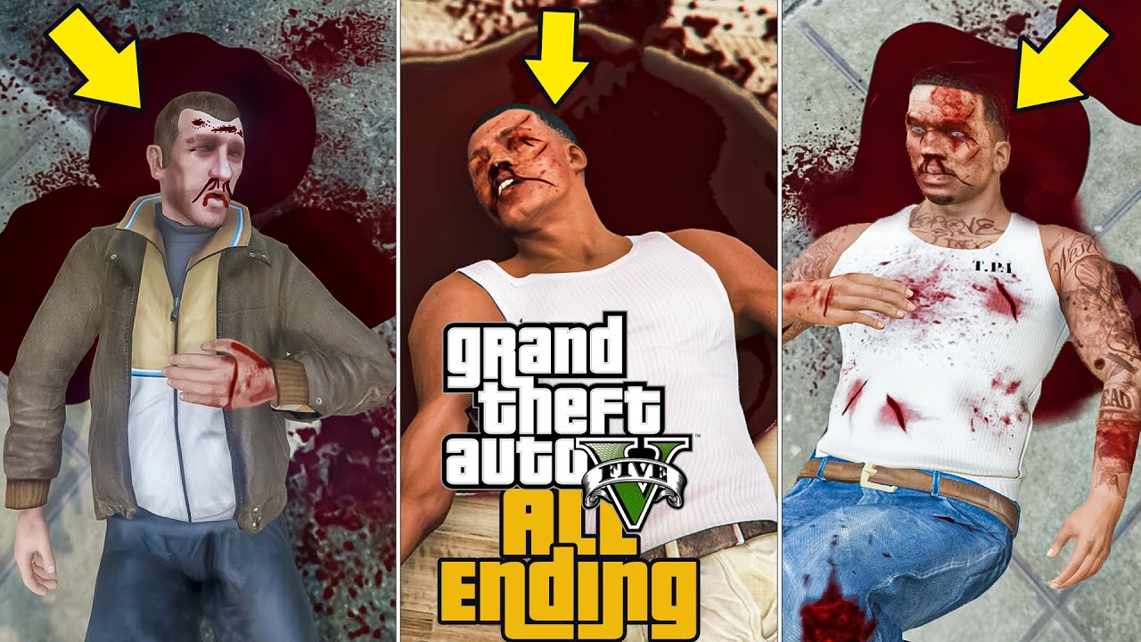 GTA 5 - All 5 Endings! (A,B,C & Secret)