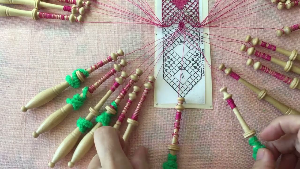 Un Projet Pour Apprendre: le marque-page. Vidéo 6: grain d'orge à points fermés et à points ouverts