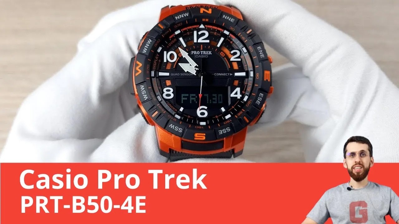 Casio Pro Trek PRT-B50-4E – Инструмент для активного отдыха с Bluetooth