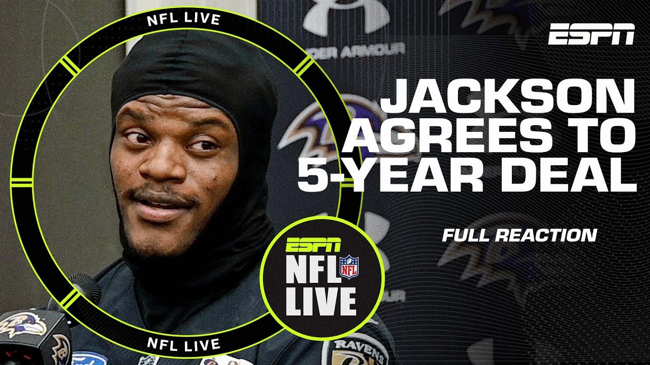 Lamar Jackson agrees to 5-year deal to remain with Baltimore Ravens | NFL Live