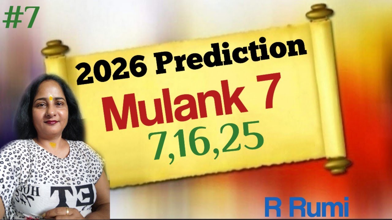 2026 #Mulank 7 Prediction/ #2026 kaisa rahega No. 7 walo ke liye / 2026 #Remedies