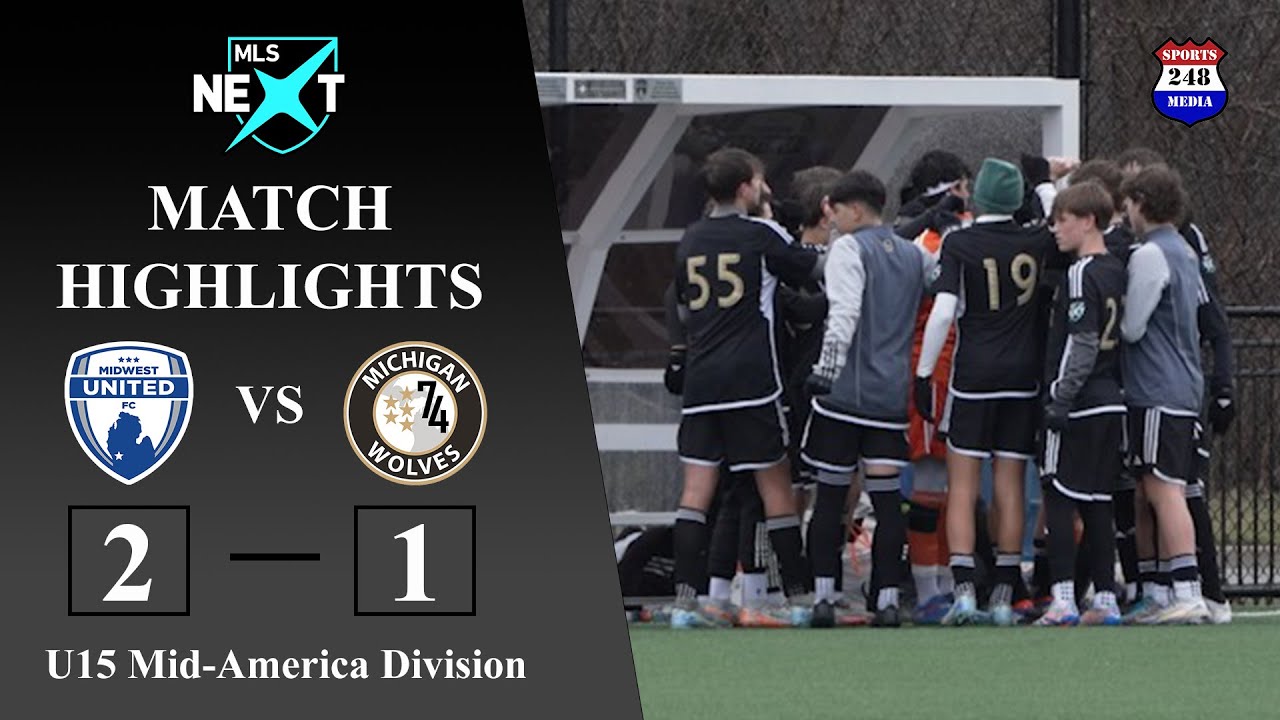 MLS Next U15 Match Highlights: Midwest United (MI) vs Michigan Wolves (MI)
