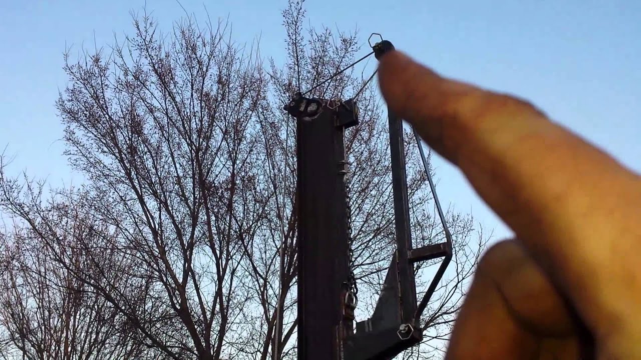 Home made fence post driver
