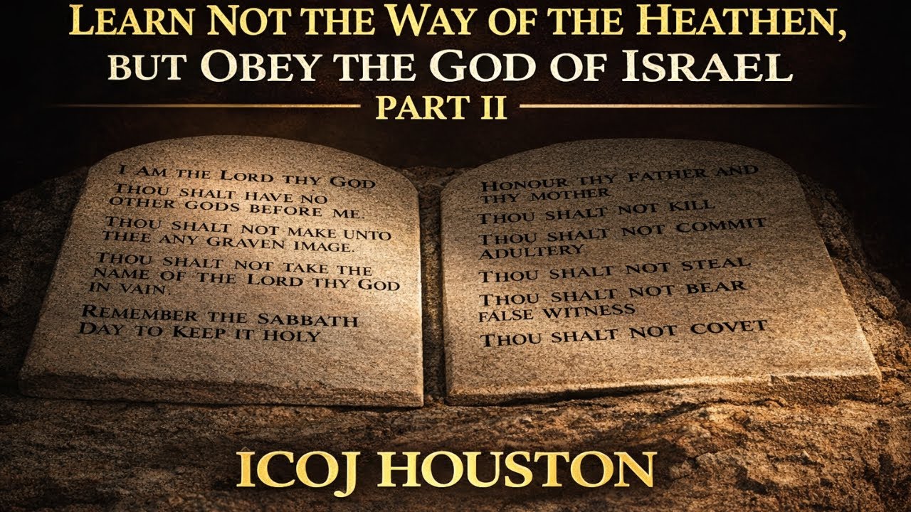 Learn NOT the Way of the Heathen: But OBEY the God of Israel Part II