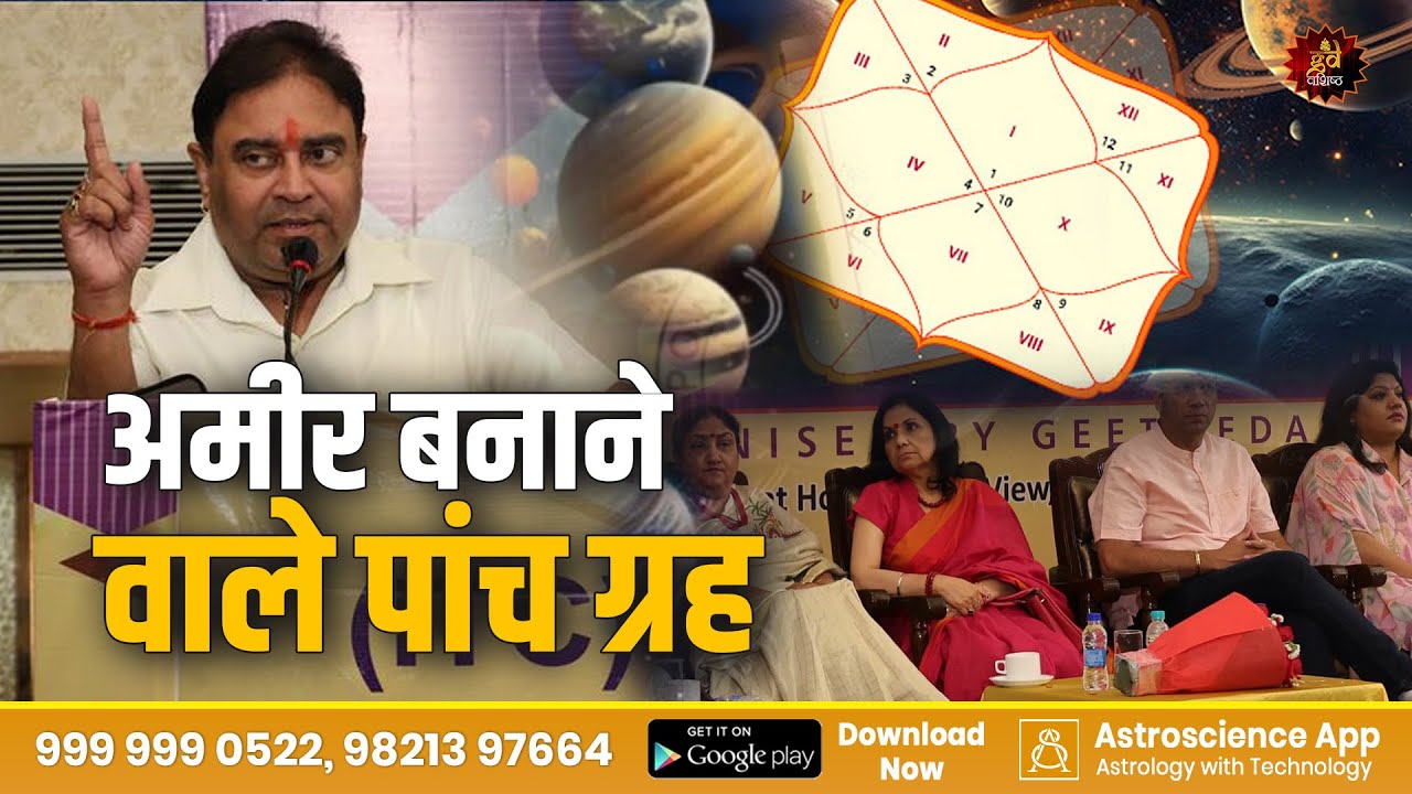 अमीर बनाने वाले पांच ग्रह। Wealth Planets | Money Astrology | Financial Growth | Kundli for wealth