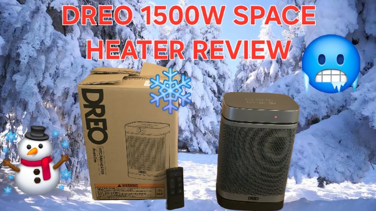 DREO 1500W SPACE HEATER REVIEW 🥶 | THE BEST COMPACT HEATER!?! 🤔 #spaceheater #Dreo #winter #propane
