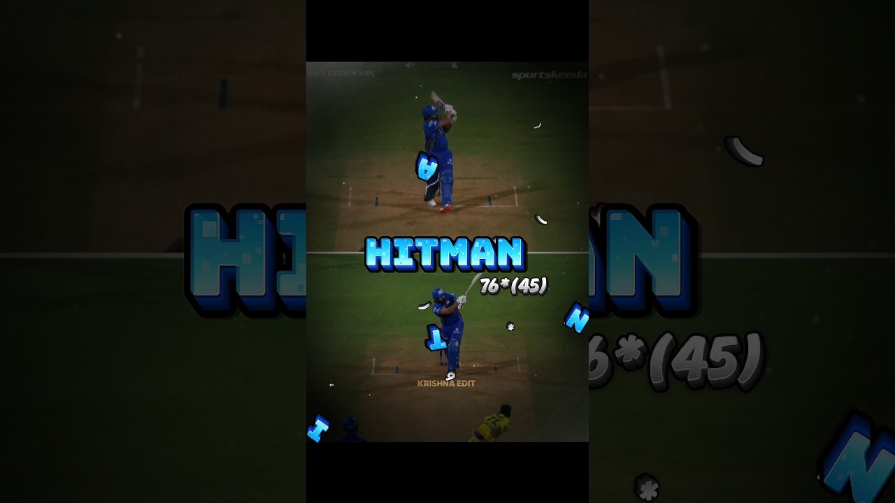 Rohit Sharma Comeback 🔥 76 runs against CSK | CricCut #rohitsharma #ipl #cricket #mumbaiindians