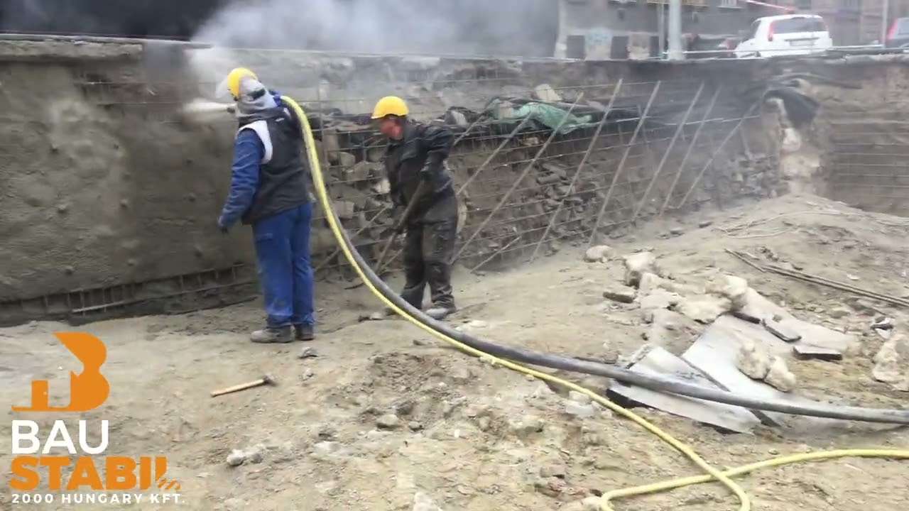 Betonlövés – ipari kivitelezésű szerkezet javítás | Budapest 8., Tolnai Lajos utca