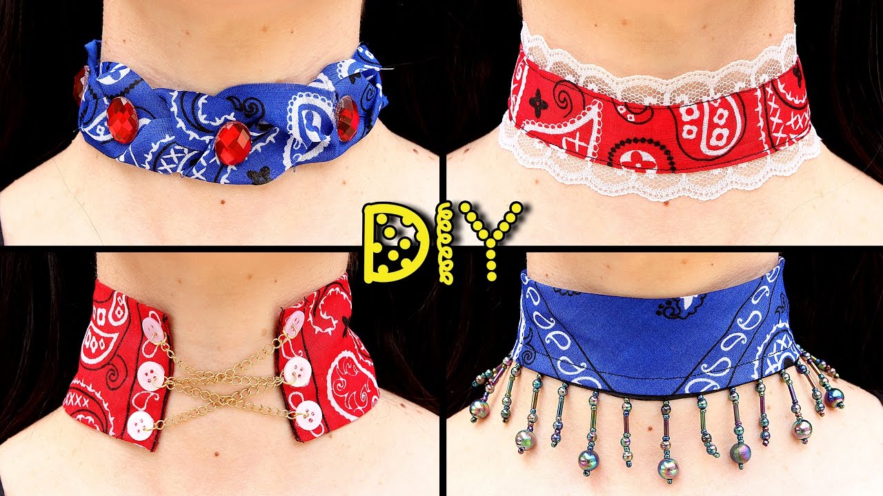 DIY 4 EASY Bandana Chokers - FESTIVAL INSPIRED || Lucykiins