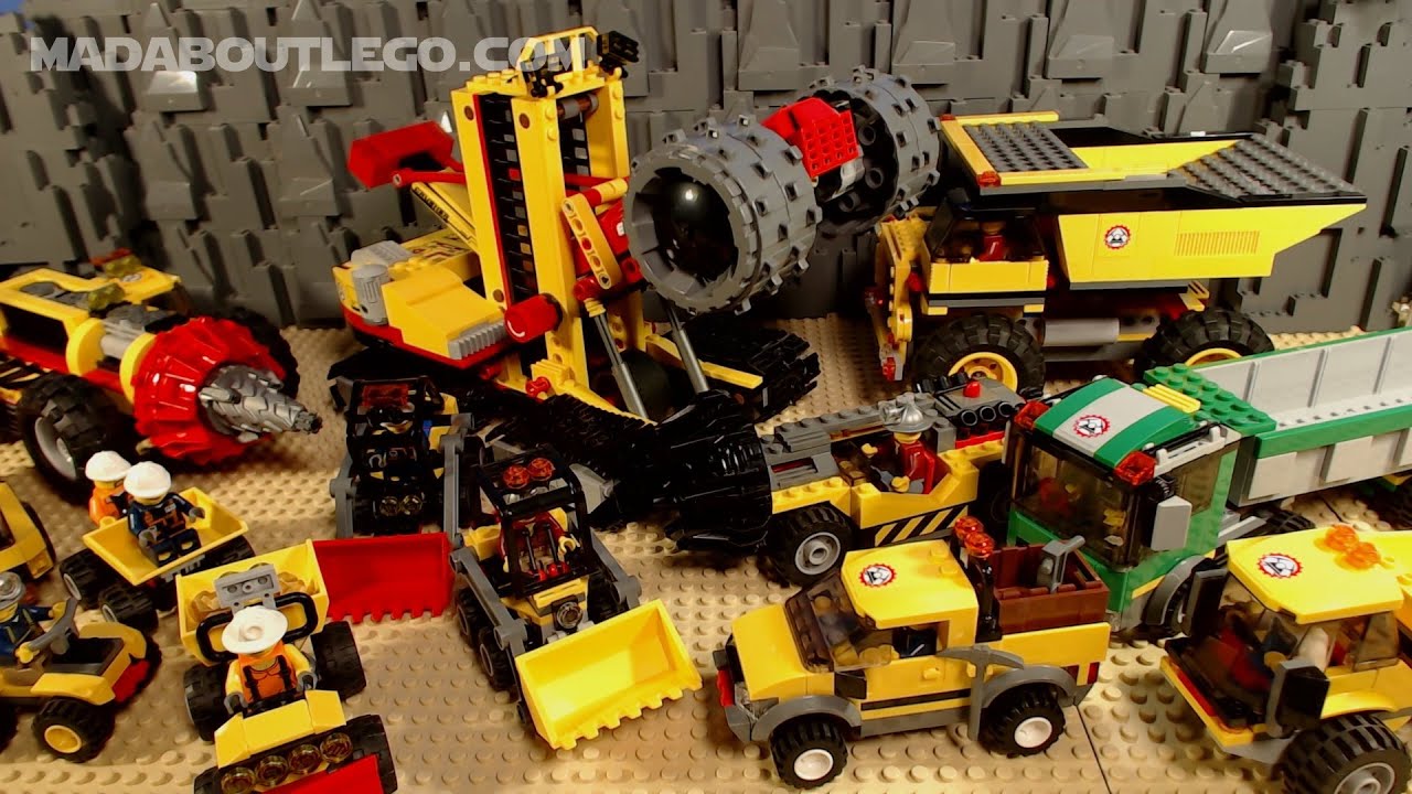 All LEGO City Mining Vehicles.
