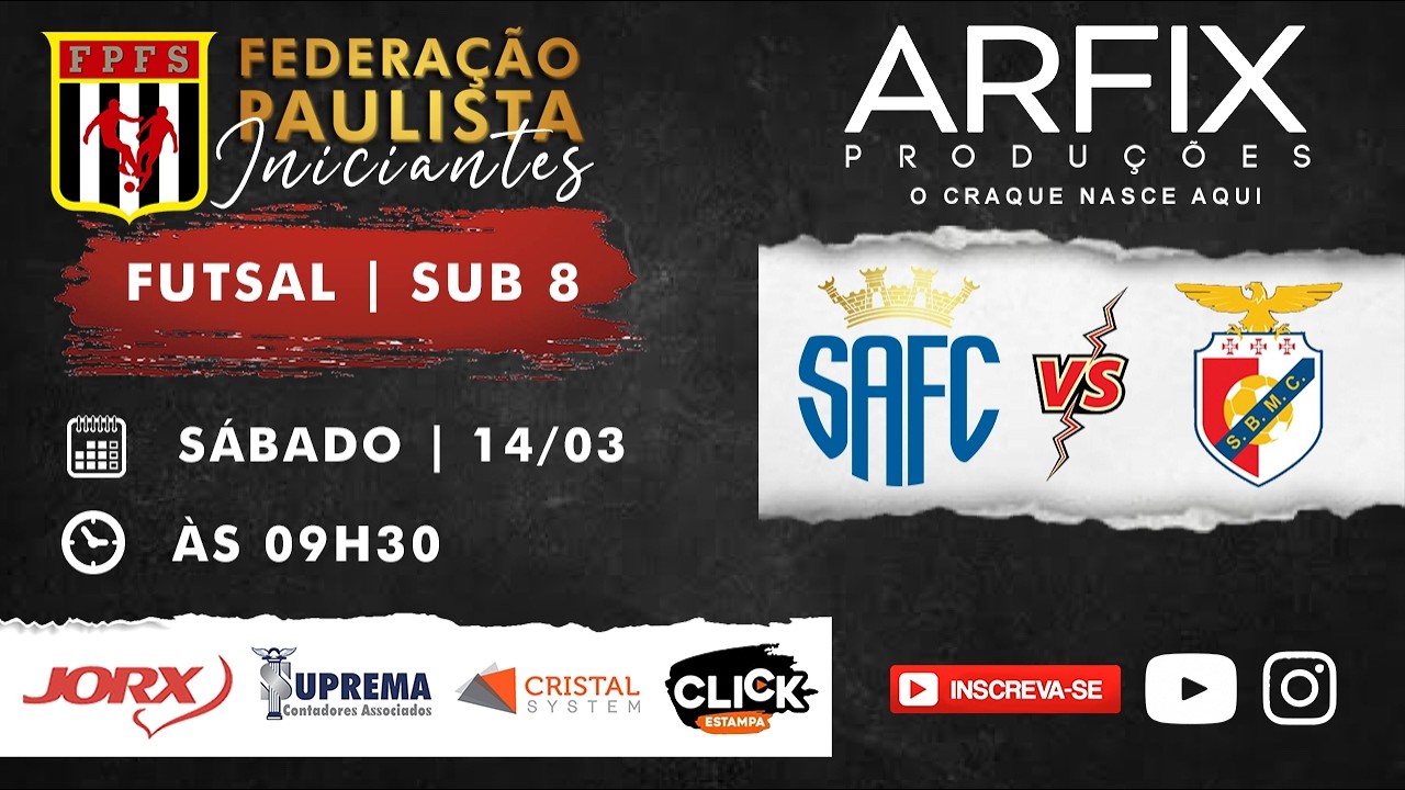 SANTO ANDRÉ x BENFICA - FUTSAL | SUB 8
