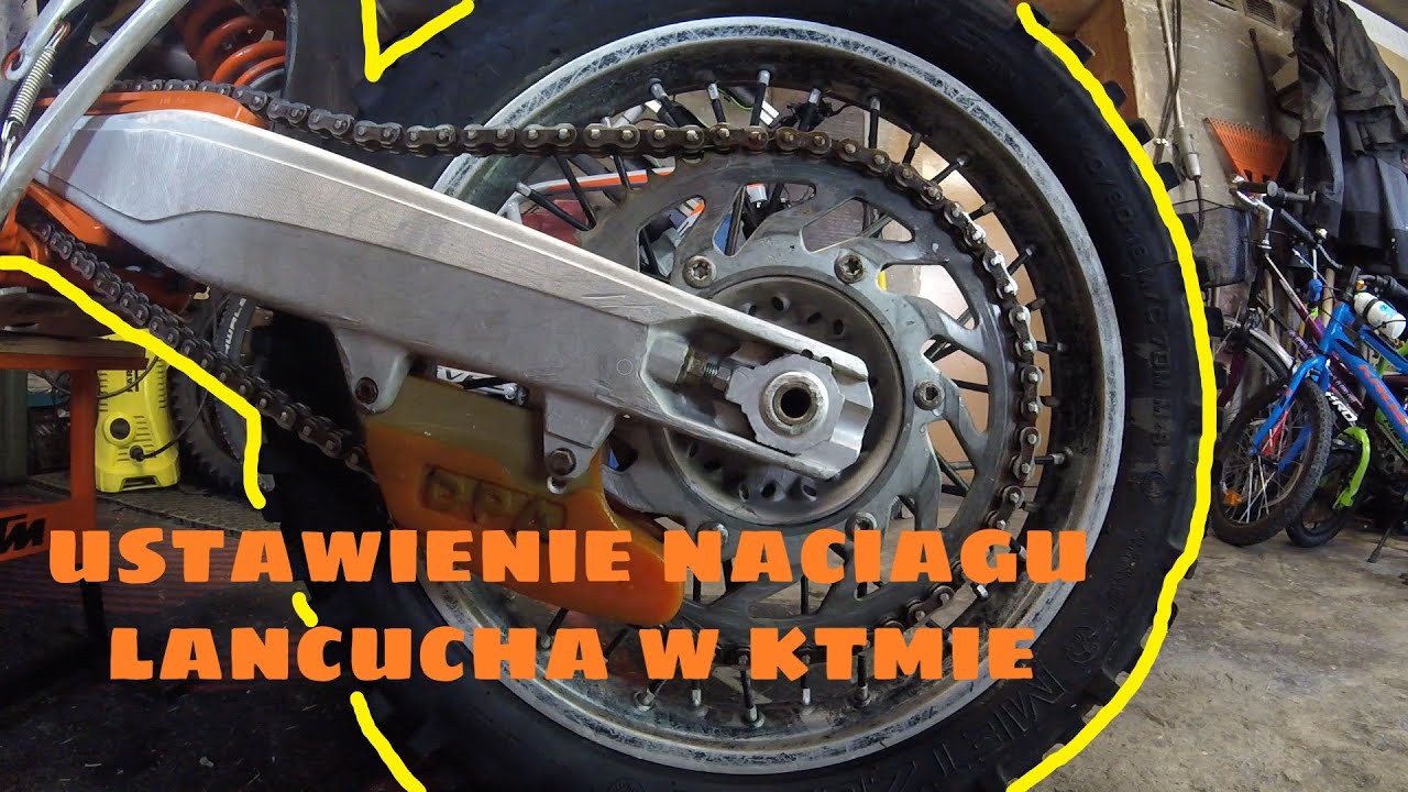 Napinanie łańcucha w KTMie #ENDURO
