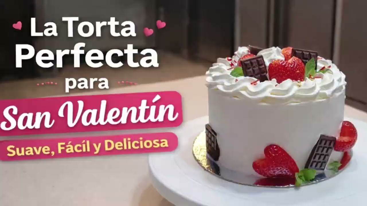  💘 Mini Torta de San Valentín | Suave, fácil y deliciosa,🍰#MiniTorta#SanValentín#TortaSanValentín