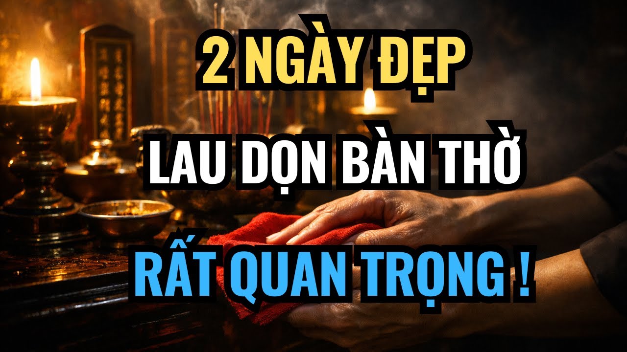 Từ Nay Đến Tết, Bao Sái Bàn Thờ Đúng 2 Ngày Này Để Giữ Lộc Cả Năm