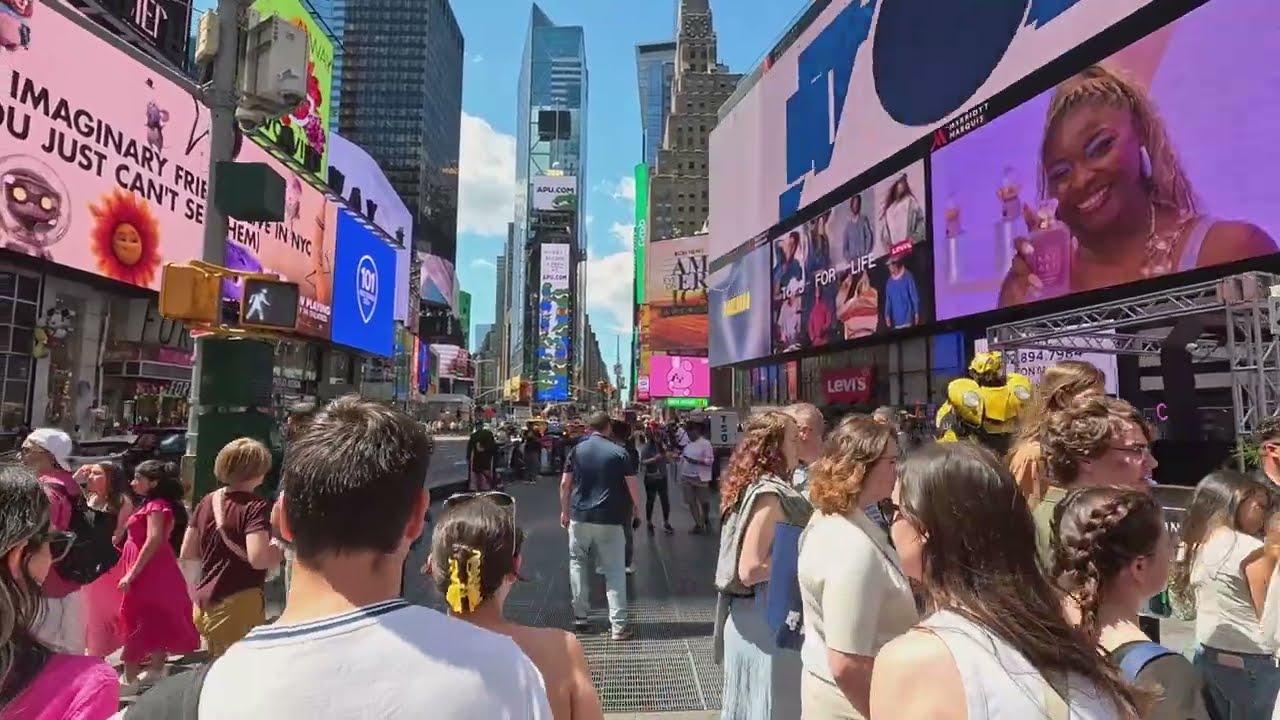 [4K] NYC Times Square Walking Tour  (June 2024)
