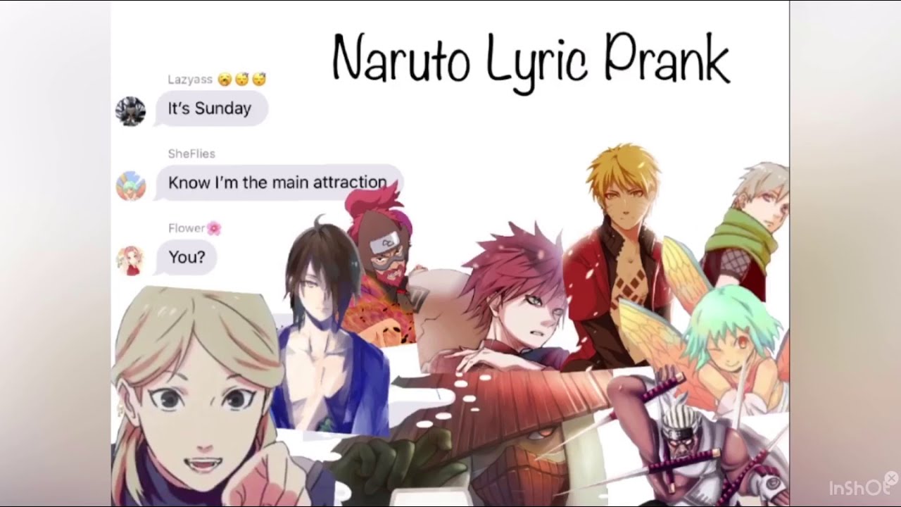 Naruto texting video: Freaks by Sub Urban lyric prank