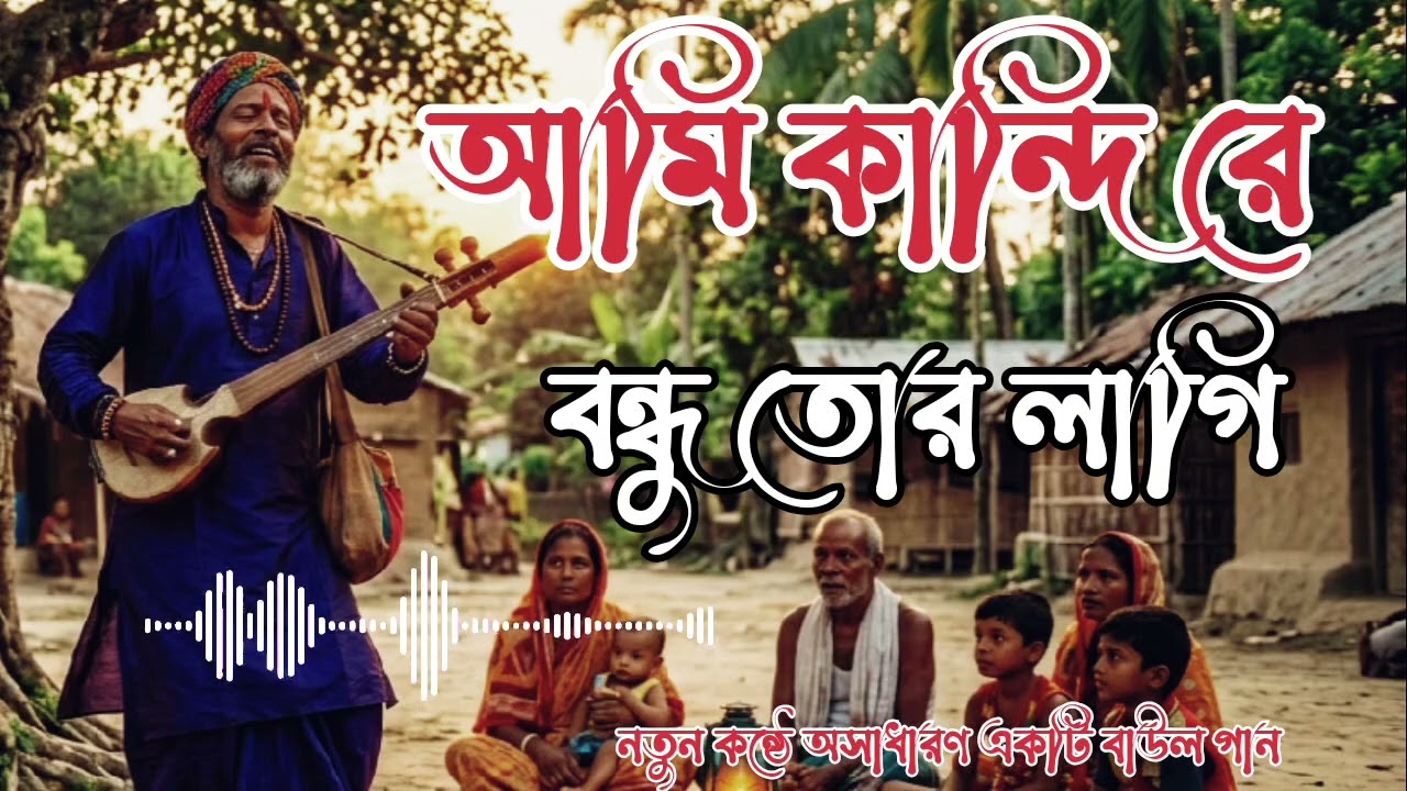 Ami kandire bondhu tor lagi || bangla new sad baul gaan || notun baul koster gaan #hussainmusic01 