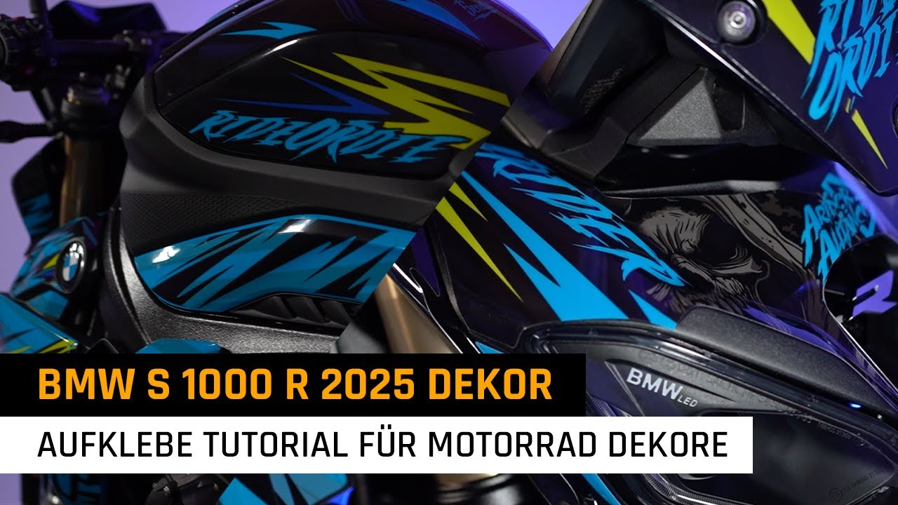 BMW S 1000 R 2025 Dekor / Aufklebe Tutorial für Motorrad Dekore