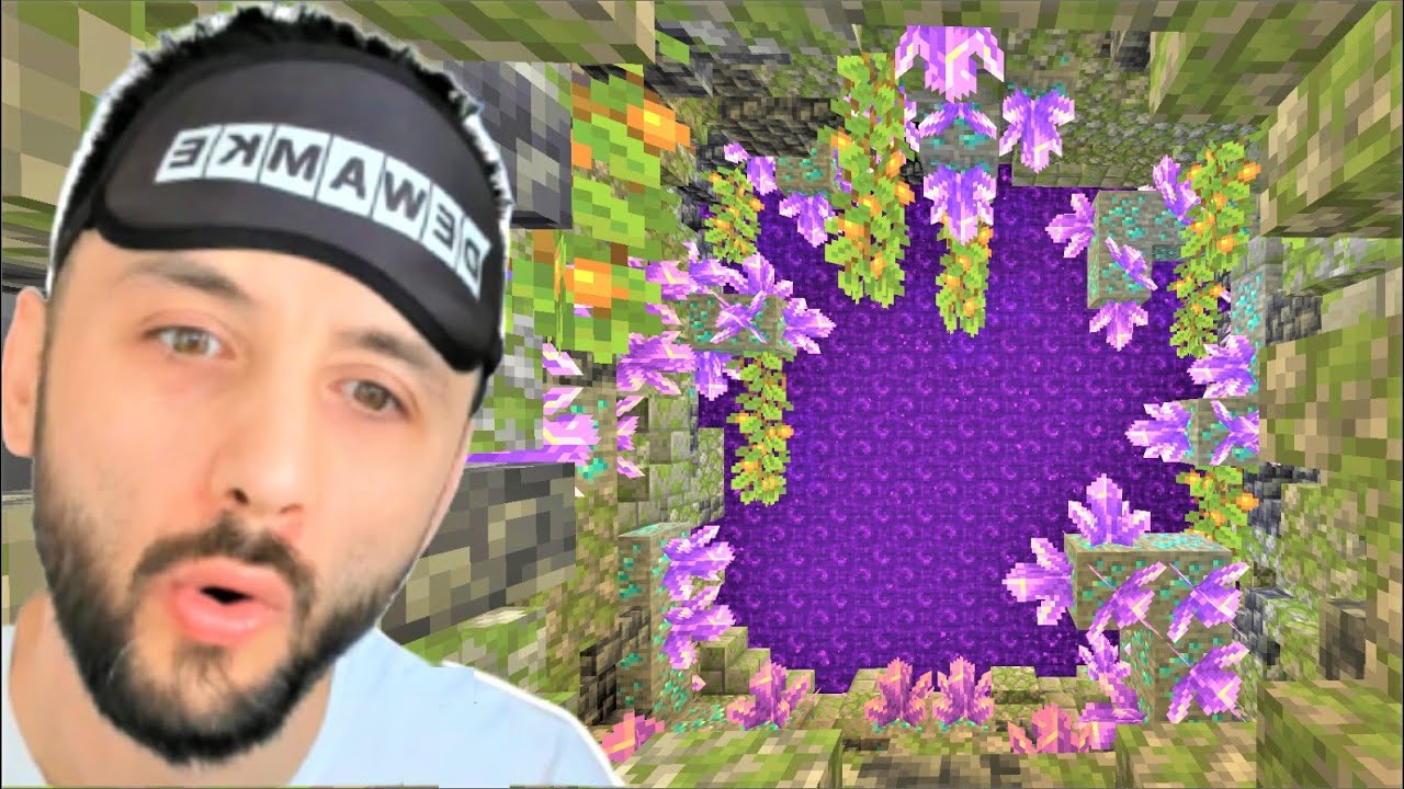 Yeni DEV NETHER PORTAL ODAM 😎 Minecraft Tek Hardcore 20.Bölüm