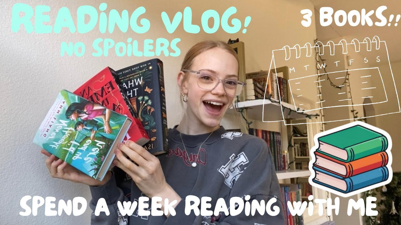 reading vlog: read with me for a week!! (no spoilers)