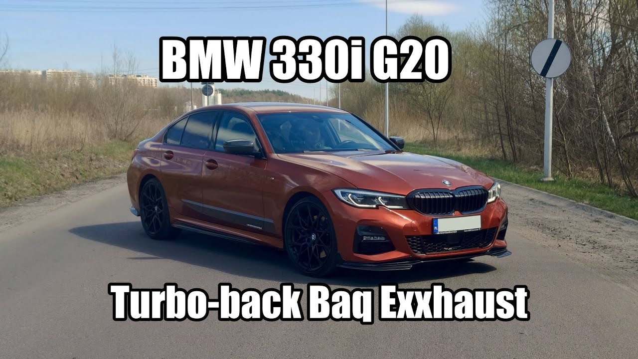 BMW 330i G20 | valved turbo-back | Baq Exhaust | B48 new exhaust sound
