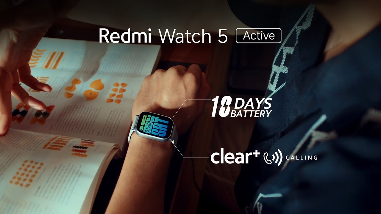 Redmi Watch 5 Active | 18-Day Battery, Clear+ Calling