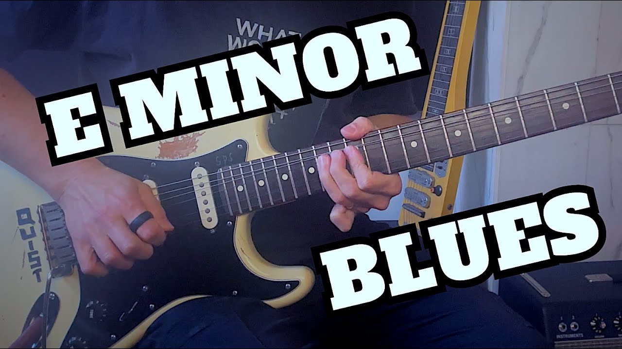 E Minor Blues Backing Track | Guitar Jam w. Stops