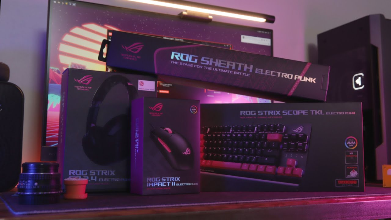 Esta es la línea ROG ElectroPunk para los amantes del CyberPunk