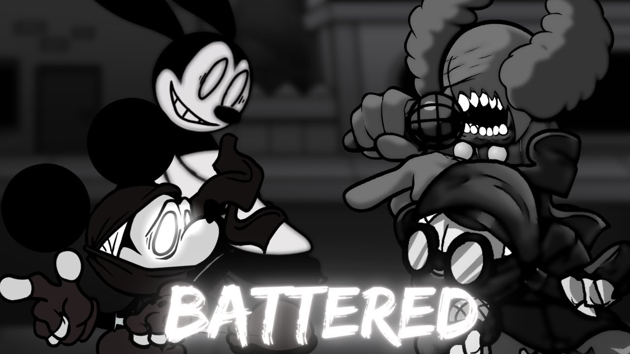 Battered But Oswald - Accelerant Mickey vs Hank - Tricky ( FNF Battered  Cover)