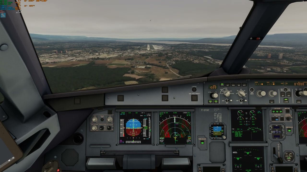 Fslabs A321 | Landing Geneva (LSGG) | First flight on MSFS 2020 | 4K