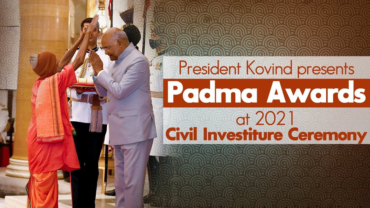 President Kovind presents Padma Awards at 2021 Civil Investiture Ceremony - II at Rashtrapati Bhavan