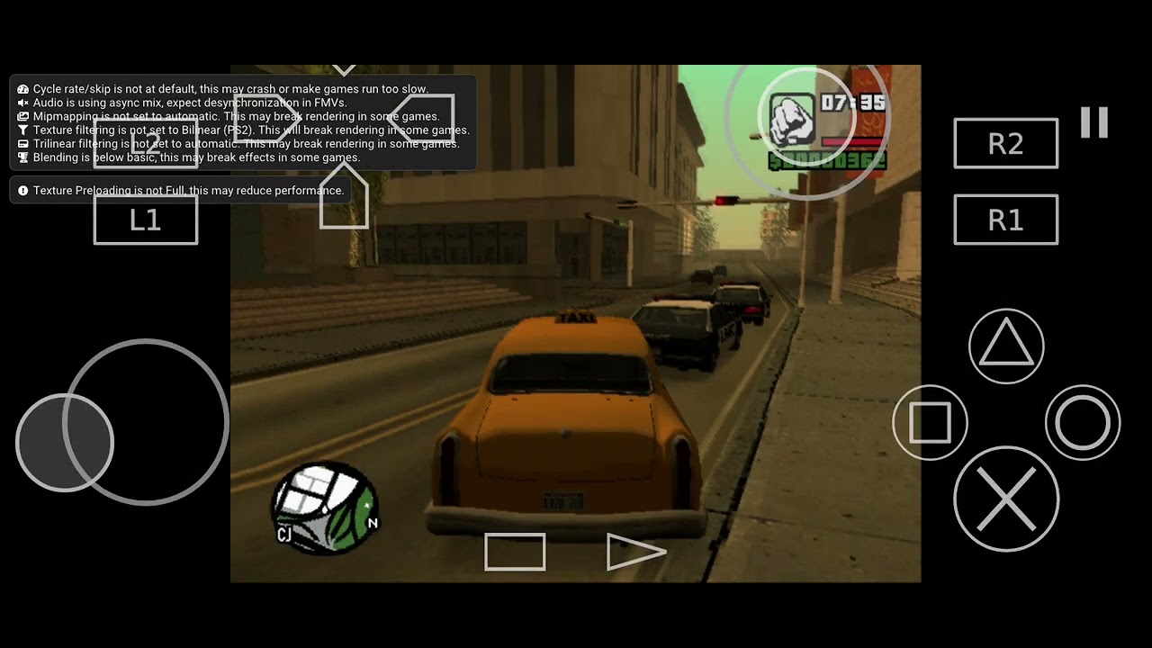 Aethersx2 Configuração Top Pra Jogar Gta San Andreas ps2 iso (7)