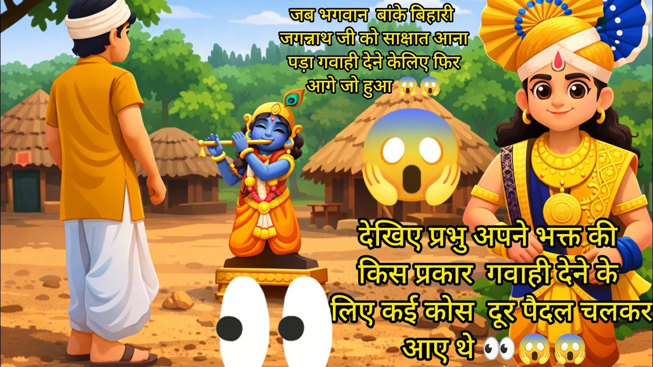 जब अपने भक्त की गवाही देने के लिए प्रभु जगन्नाथ स्वयं कई कोस दूर पैदल चलकर आए थे 👀😱🙌🏻 । 