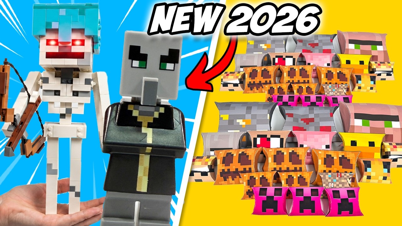 LEGO Minecraft NEW 2026 Mobs Battle! 😱 Chicken Jockey vs Skeleton vs Evoker Minifigures!