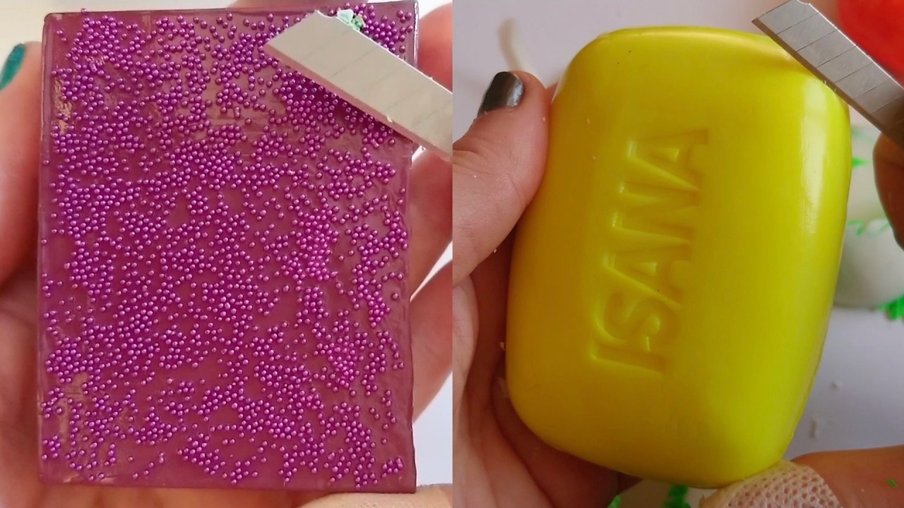 Soap Carving ASMR Relaxing Sounds no talking Satisfying ASMR Video