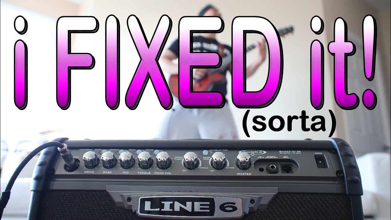 Ремонт сломанного гитарного усилителя Line 6 Spyder III