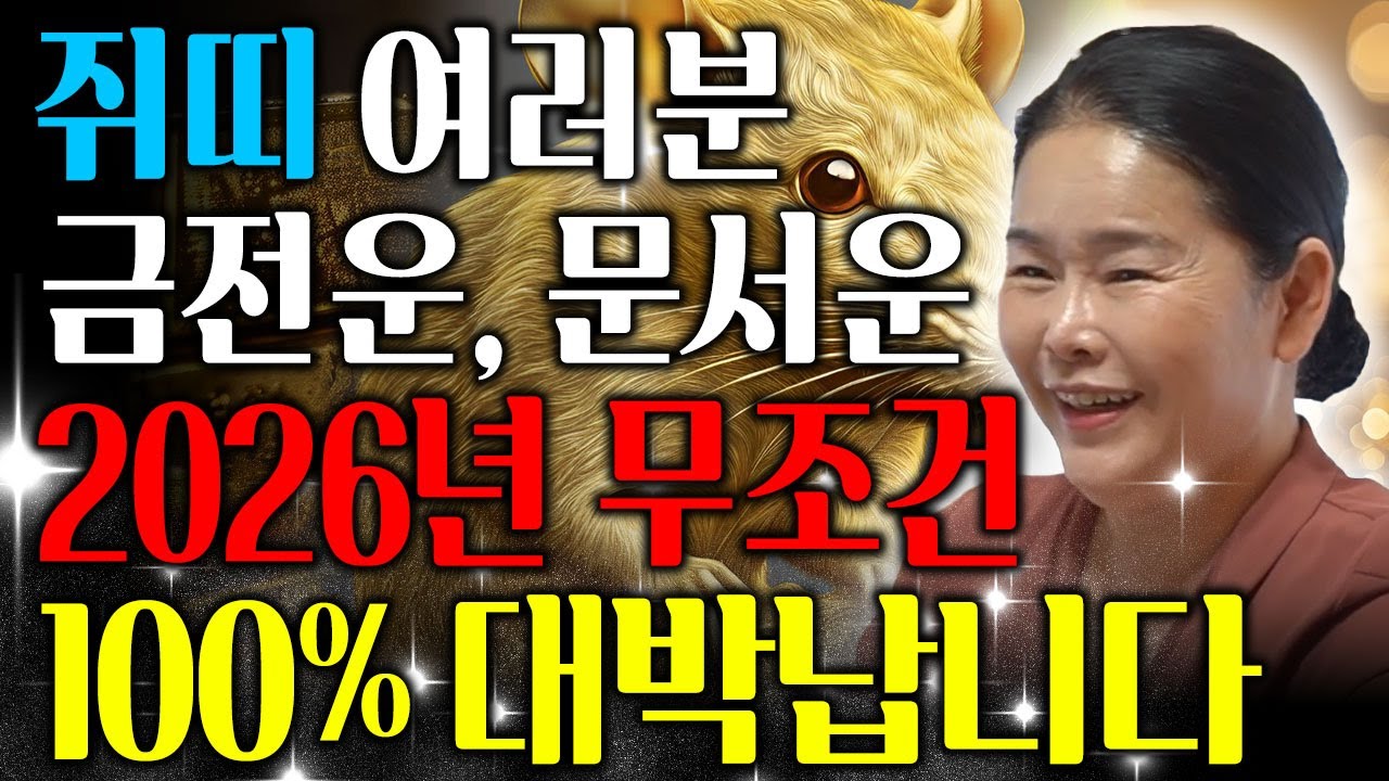 🐭2026년 병오년 미리보는 쥐띠운세🐭 