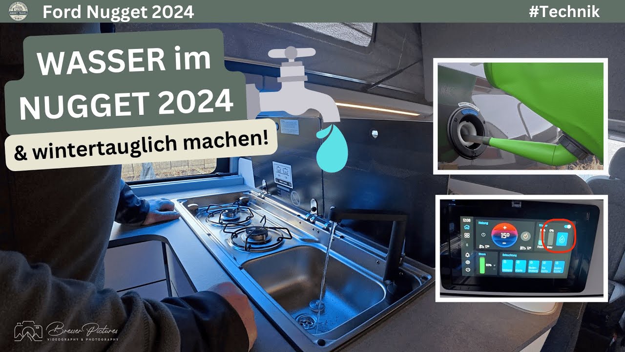 FORD NUGGET 2024 - Wasser auffüllen im Nugget und wieder wintertauglich machen