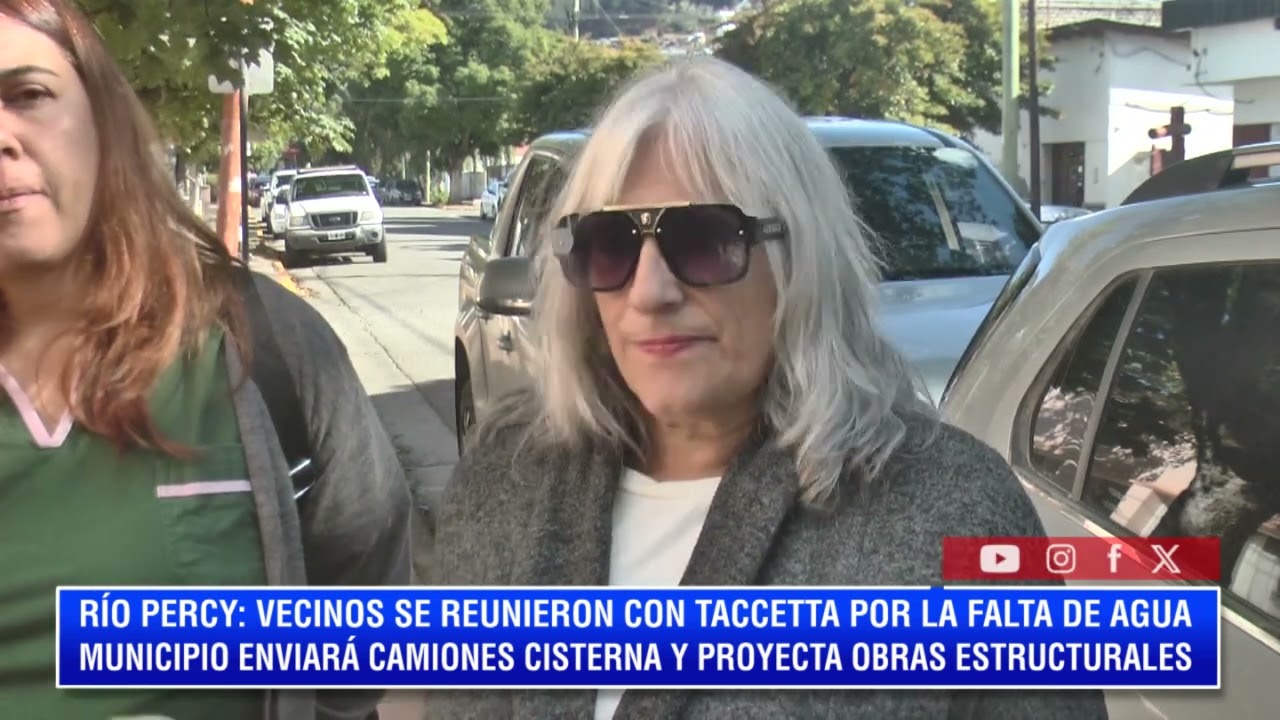 MARIA ELISA LUPPI: VECINOS DE RIO PERCY SE REUNIERON CON TACCETTA POR LA FALTA DE AGUA
