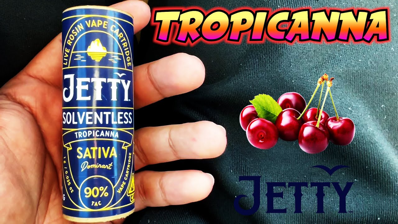 Is TROPICANNA The BEST STRAIN EVER!?! JETTY EXTRACTS Solventless Live Rosin Cart Review!! #6