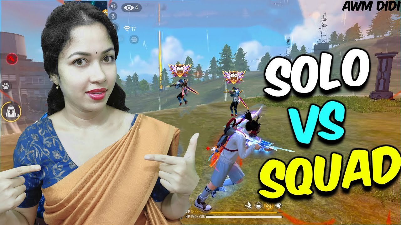 Ek Nari With Saree Sab Par Bhari | SOLO vs SQUAD #RoyGaming