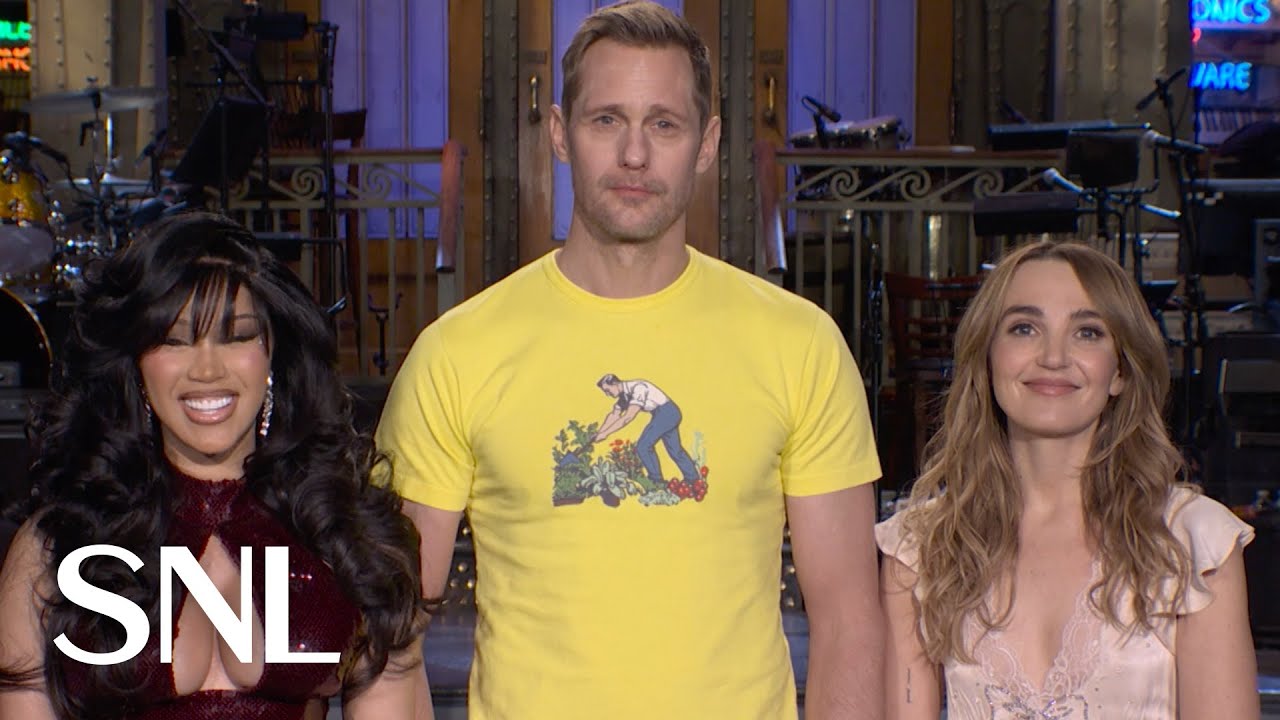 Alexander Skarsgård and Cardi B Don't Want To Do Dry January with Chloe Fineman - SNL