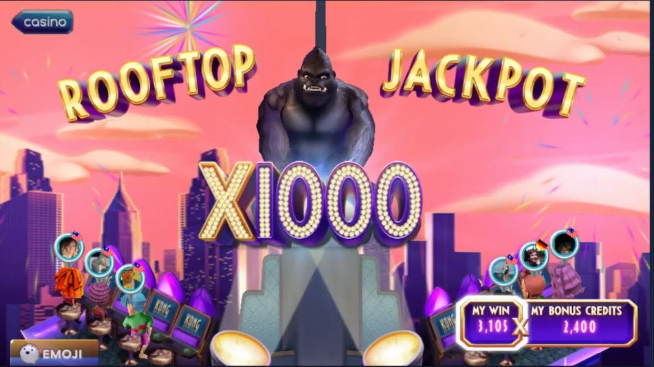 Pop Slots! Kong (Complete Bonus Round + ROOFTOP JACKPOT x1000)