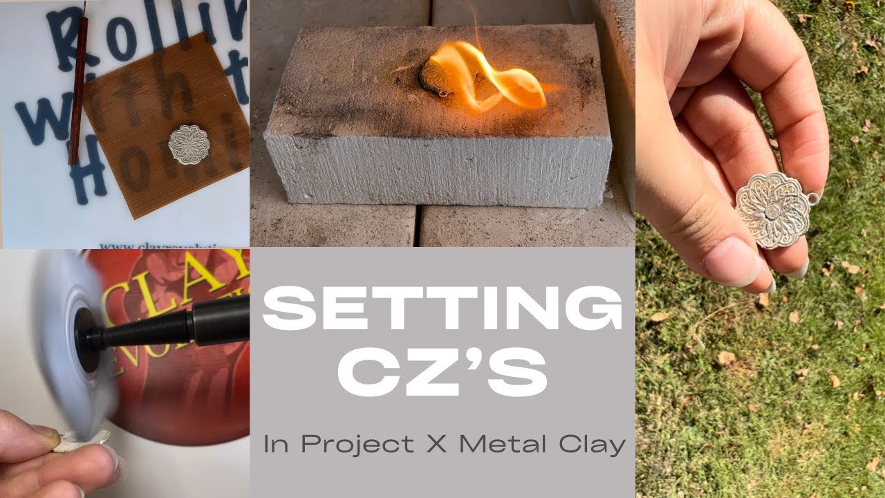 Setting Cubic Zirconias in Metal Clay