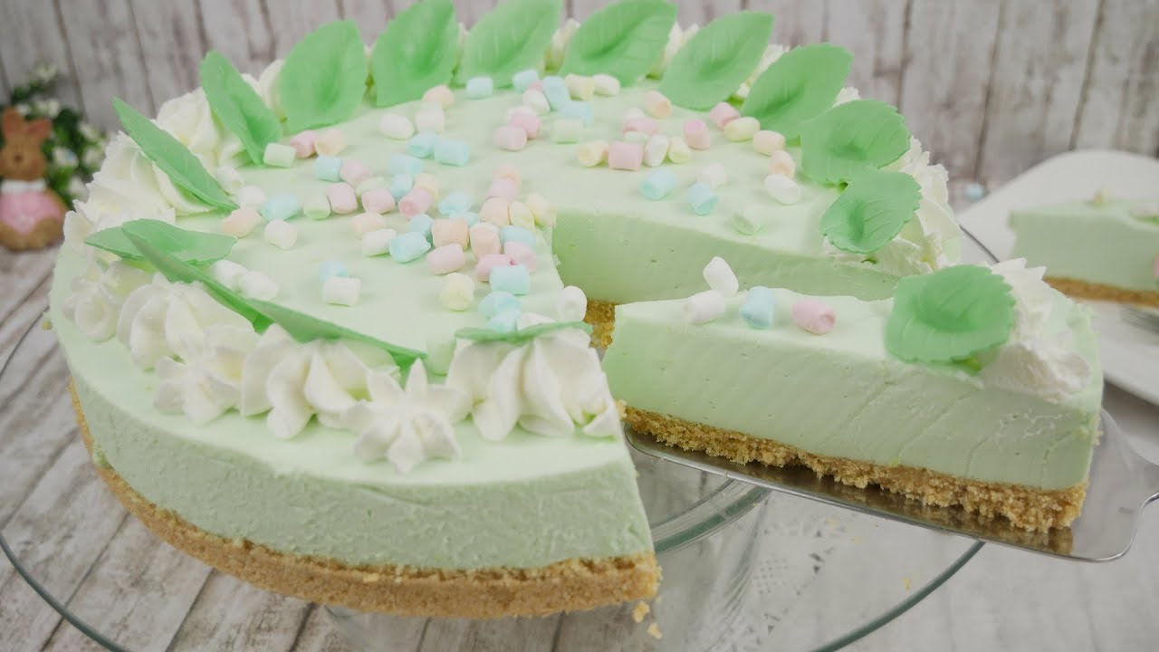 Philadelphia Waldmeister Torte ohne Backen / No Bake Cake / No Bake Cheesecake