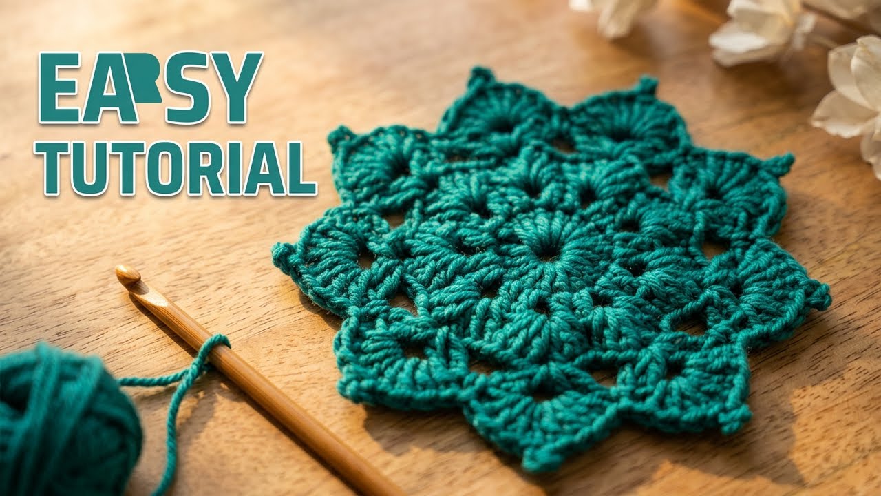 CROCHET: How to crochet mandala crochet coaster/thalposh✨️#tutorial#homedecor #howto @Aviyacrochet
